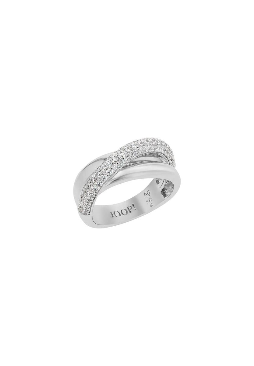 Ineinander Verschlungener Zirkonia Pave Ring