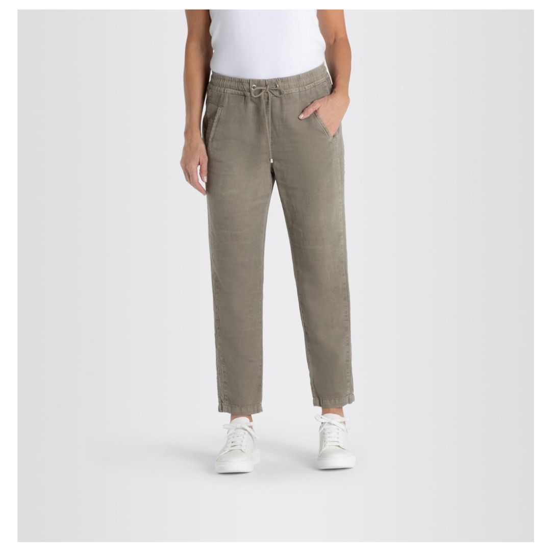Lockere Stoffhose mit Tunnelzug