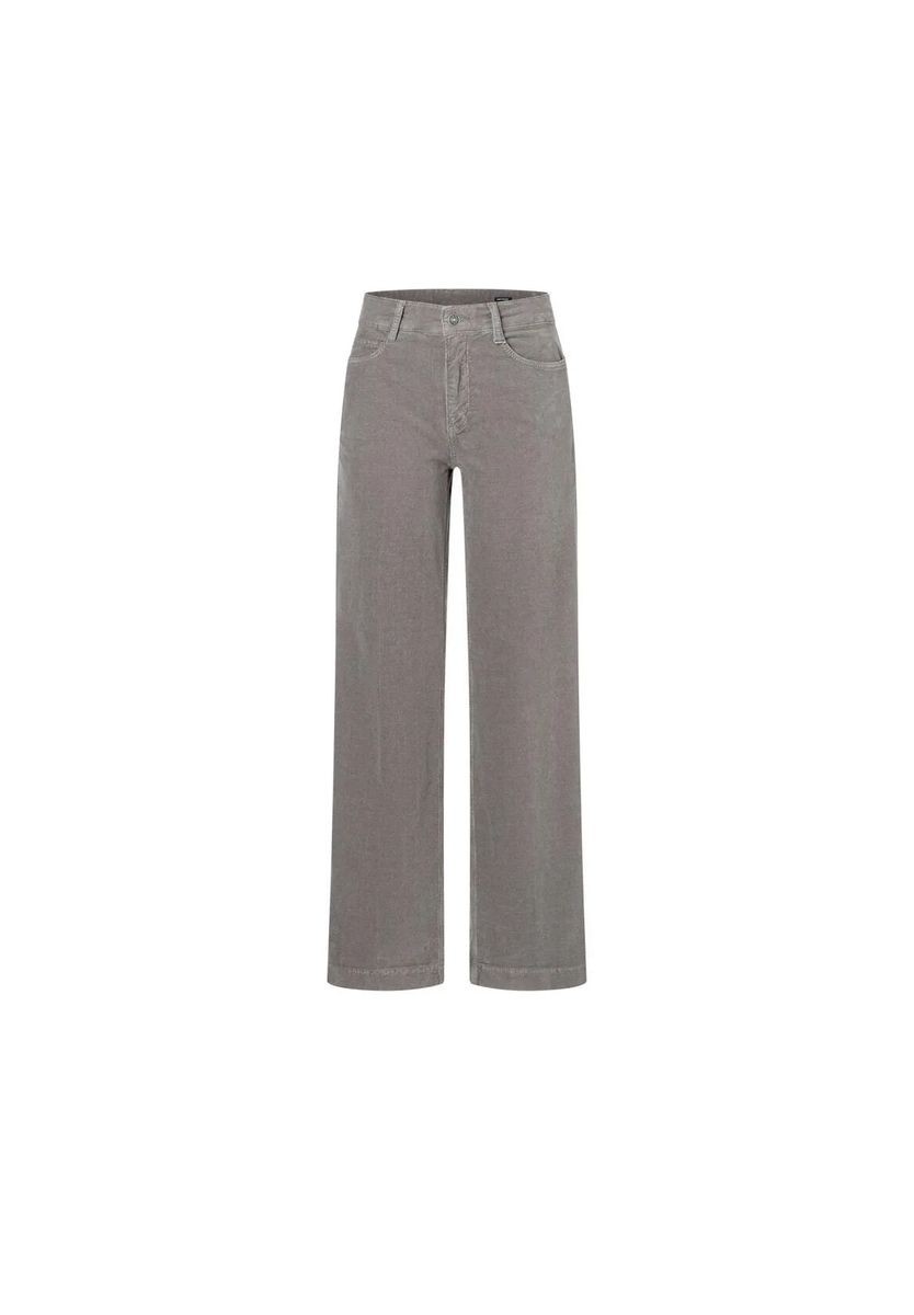 Weite Cordhose mit mittlerem Bund