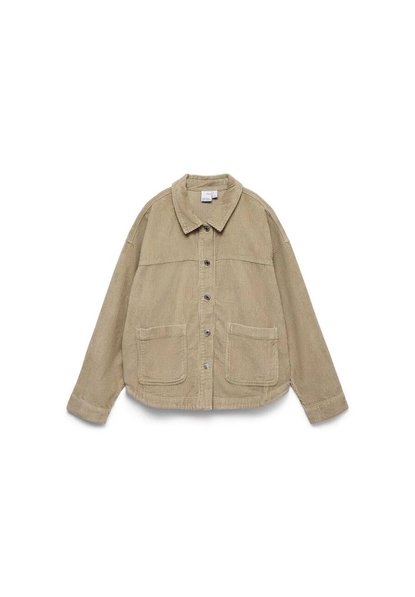 Oversized Hemdjacke aus Cord
