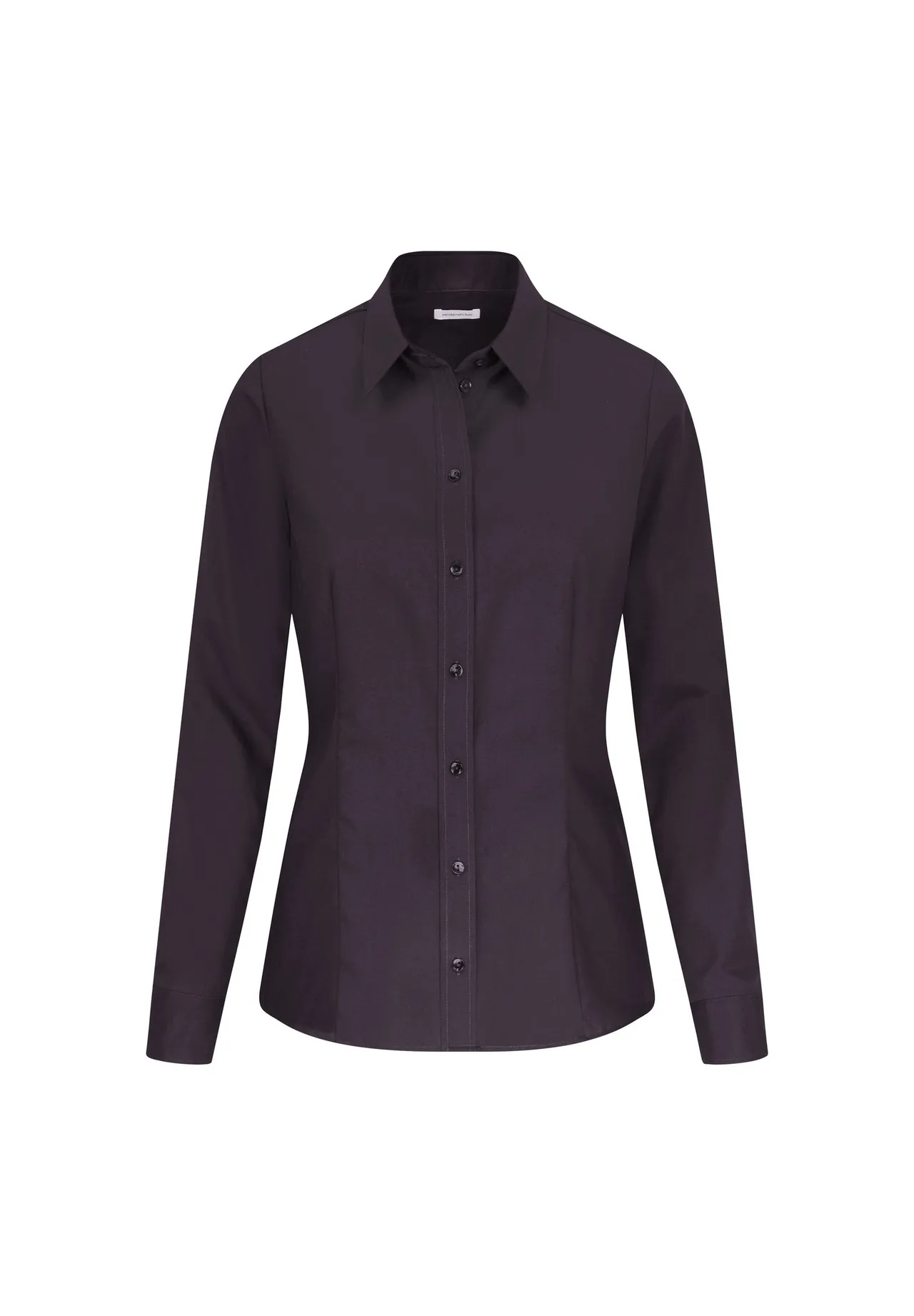 Klassische Baumwollbluse im Regular Fit