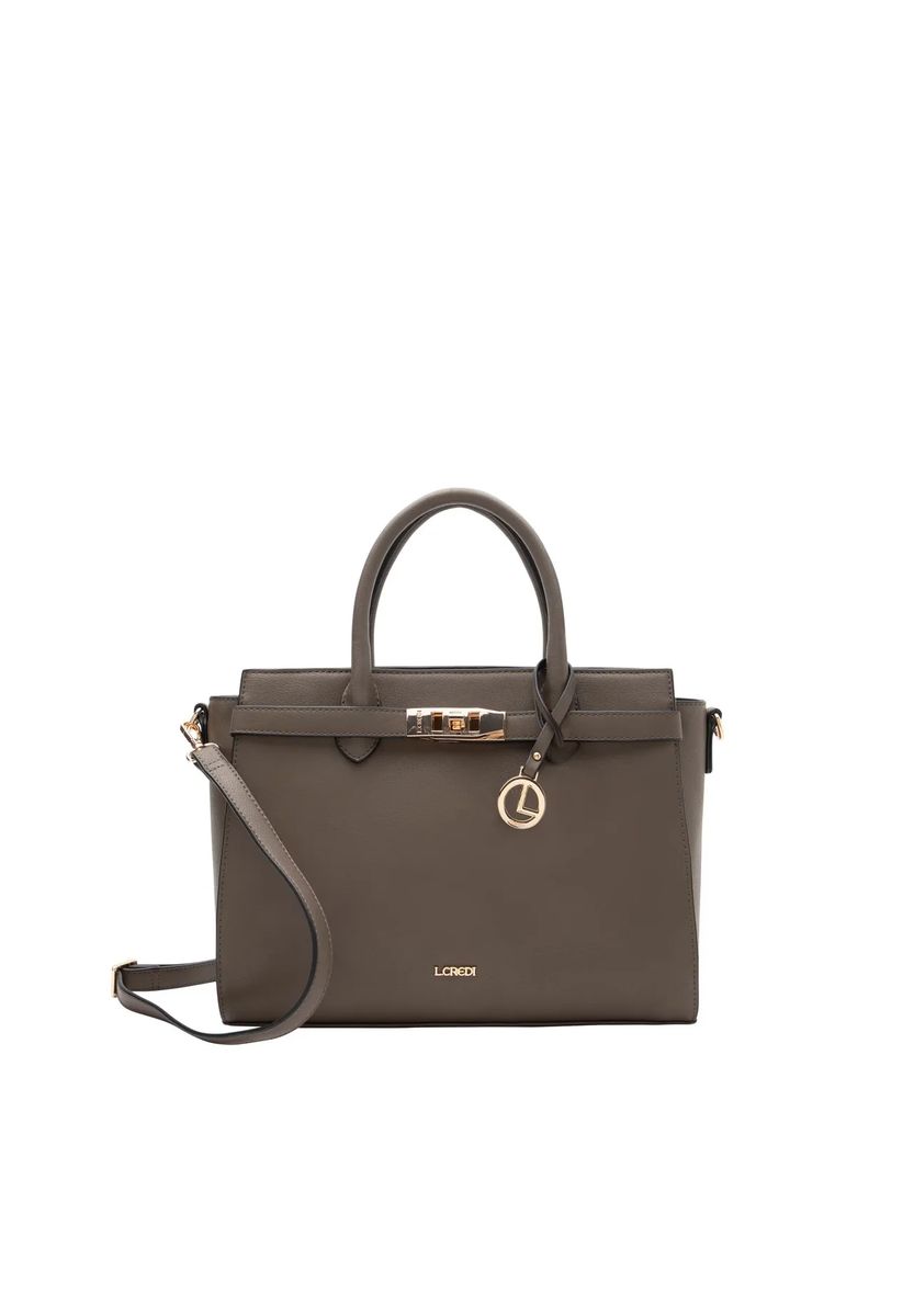 Strukturierte Satchel Henkeltasche