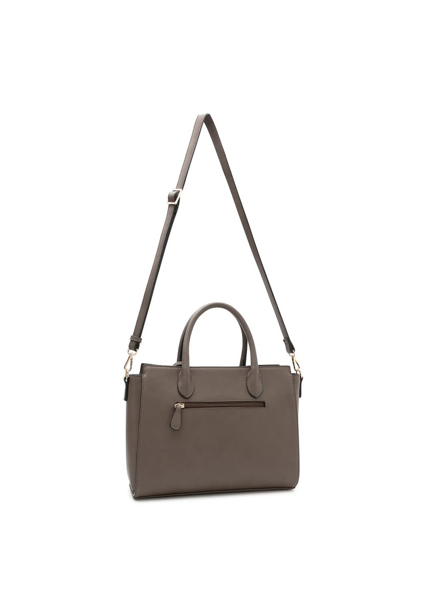 Strukturierte Satchel Henkeltasche