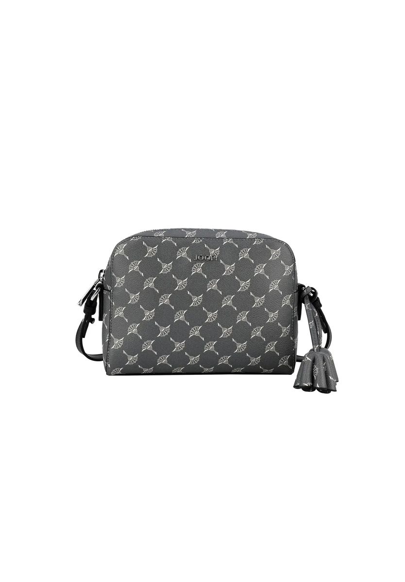 Umhängetasche mit Logo-Print und Quaste