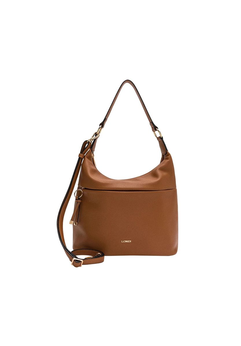 Hobo-Tasche aus genarbtem Kunstleder