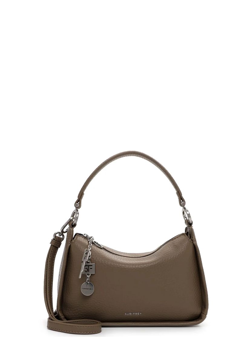 Strukturierte geschwungene Schultertasche