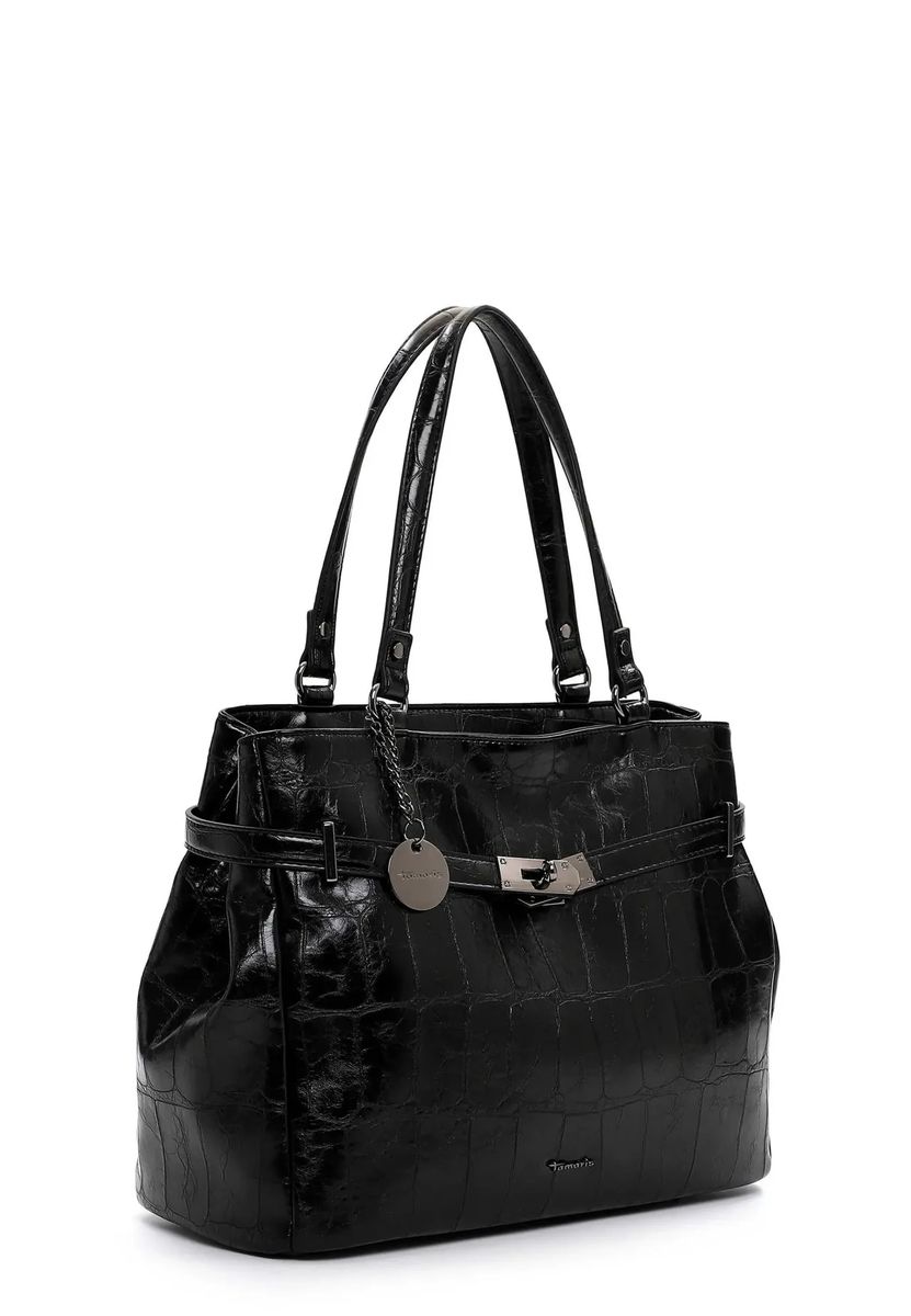 Shopper-Handtasche in Reptil-Optik
