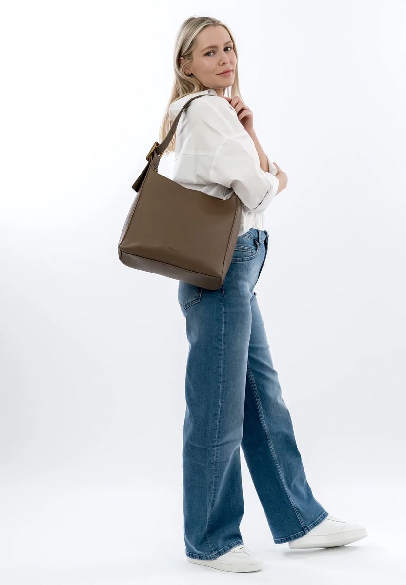 Minimalistische Hobo-Tasche aus Kunstleder