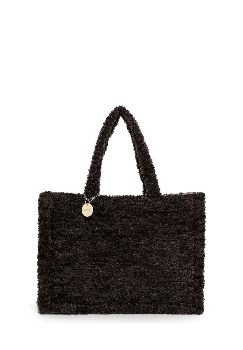 Gemütlicher Shopper mit Kunstfell-Struktur