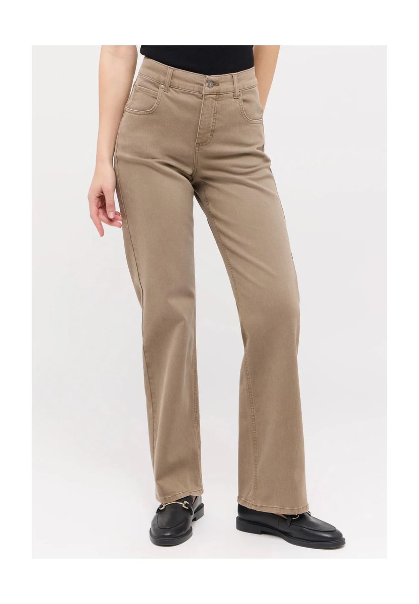 Klassische Bootcut-Jeans mit hoher Taille