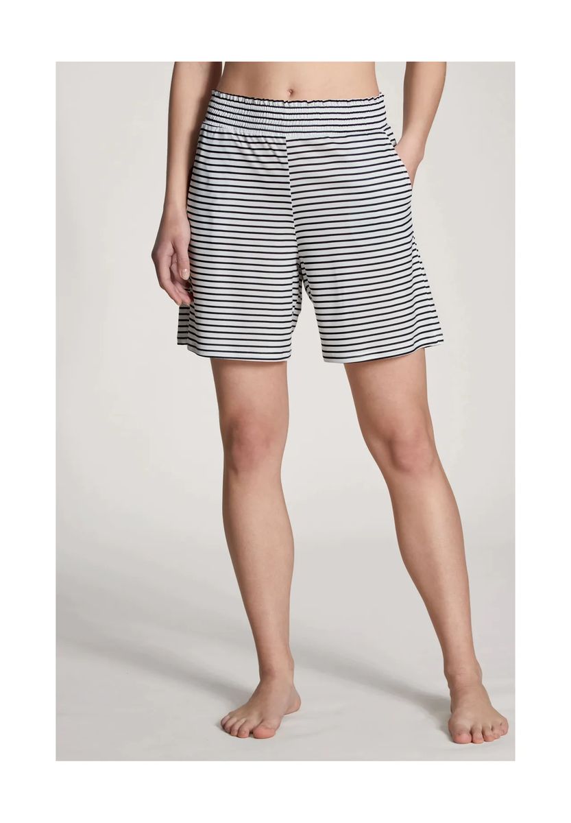 Nachhaltige gestreifte Loungewear-Shorts