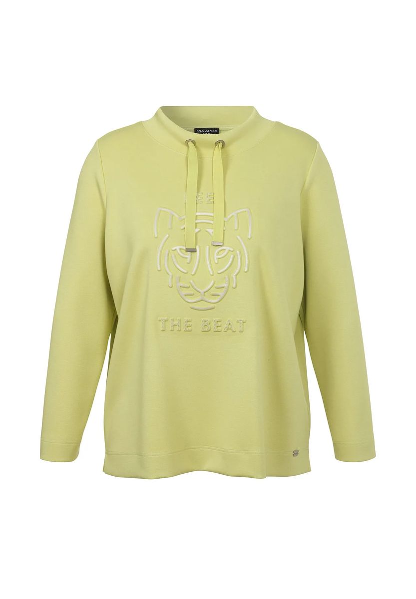 Sweatshirt mit Tiger-Motiv und Kordelzug