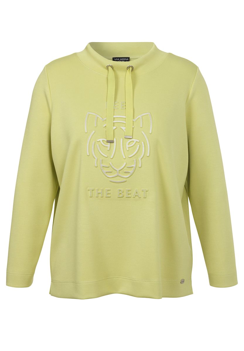 Sweatshirt mit Tiger-Motiv und Kordelzug