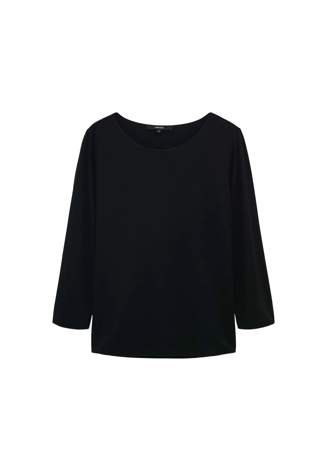 Minimalistisches Jersey-Shirt mit Rundhalsausschnitt