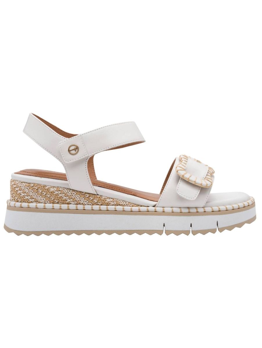 Plateau-Sandalen mit dekorativer Schnalle