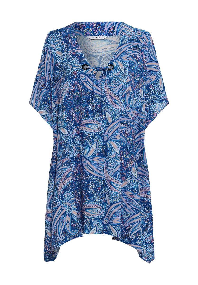 Kaftan-Strandkleid mit Paisley-Muster