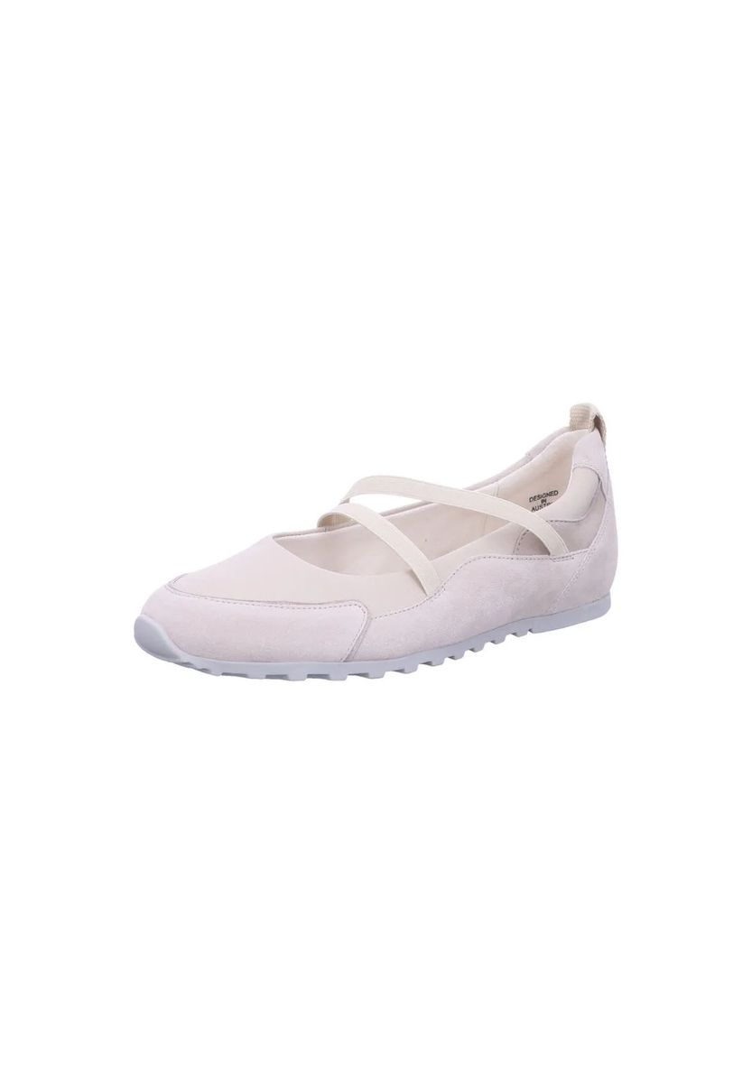 Sportliche Wildleder-Ballerinas mit Gummizug
