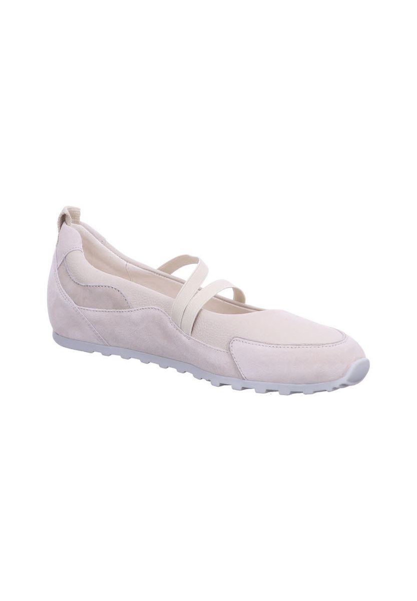 Sportliche Wildleder-Ballerinas mit Gummizug