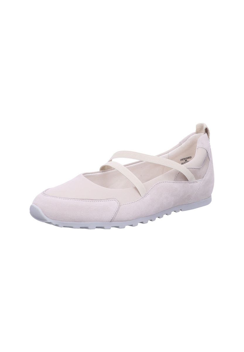 Sportliche Wildleder-Ballerinas mit Gummizug