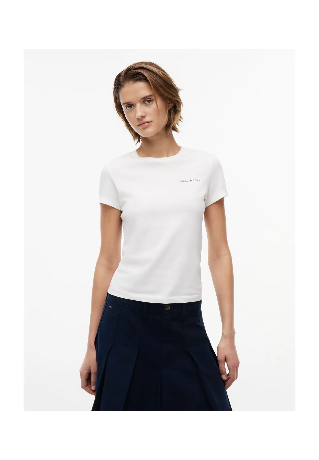 Essentielles Baumwoll-T-Shirt mit Logoprint