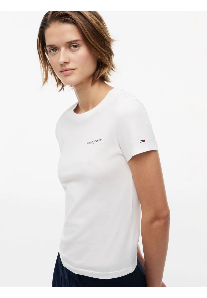Essentielles Baumwoll-T-Shirt mit Logoprint