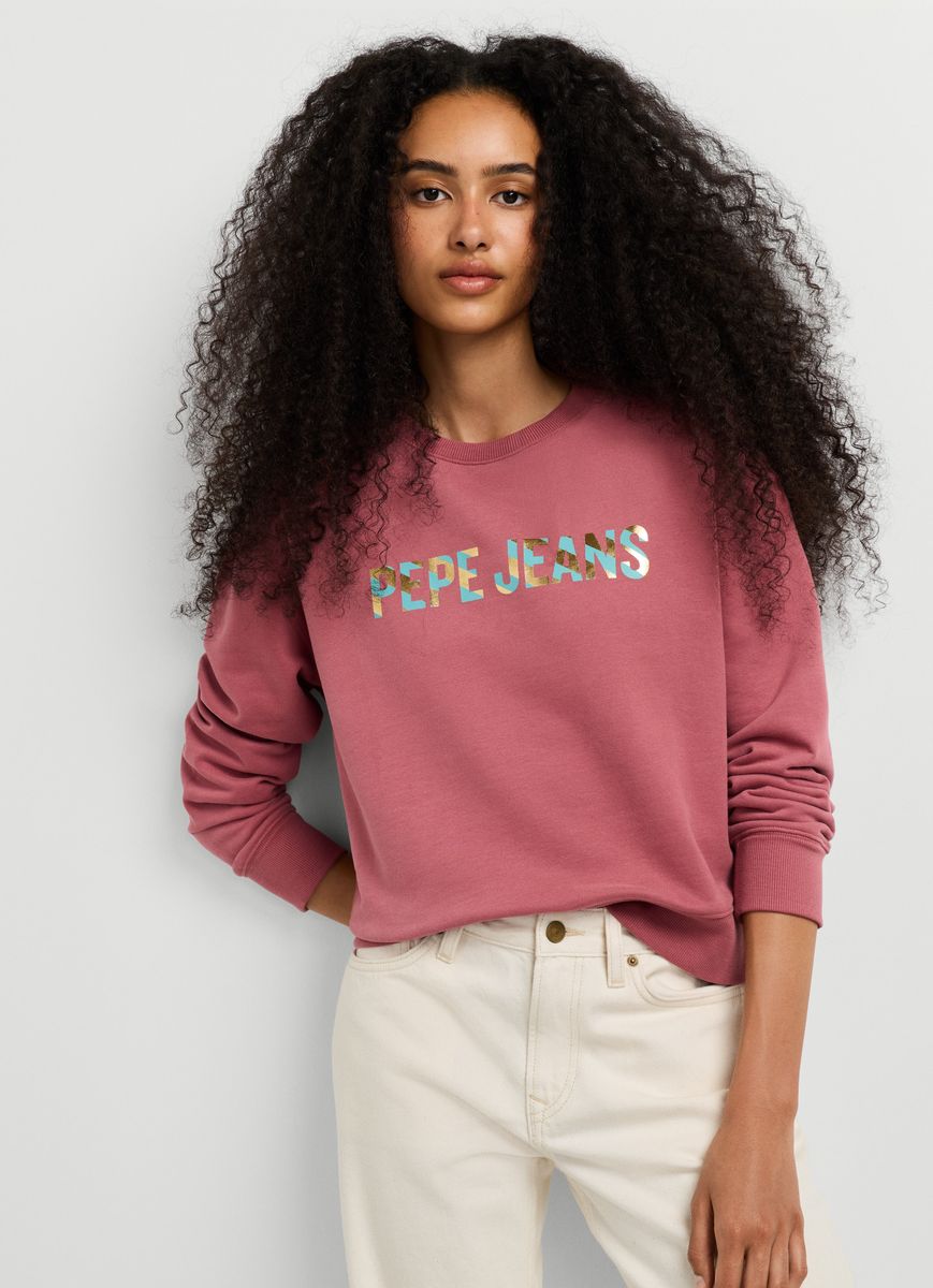 Klassisches Sweatshirt mit Logo-Print
