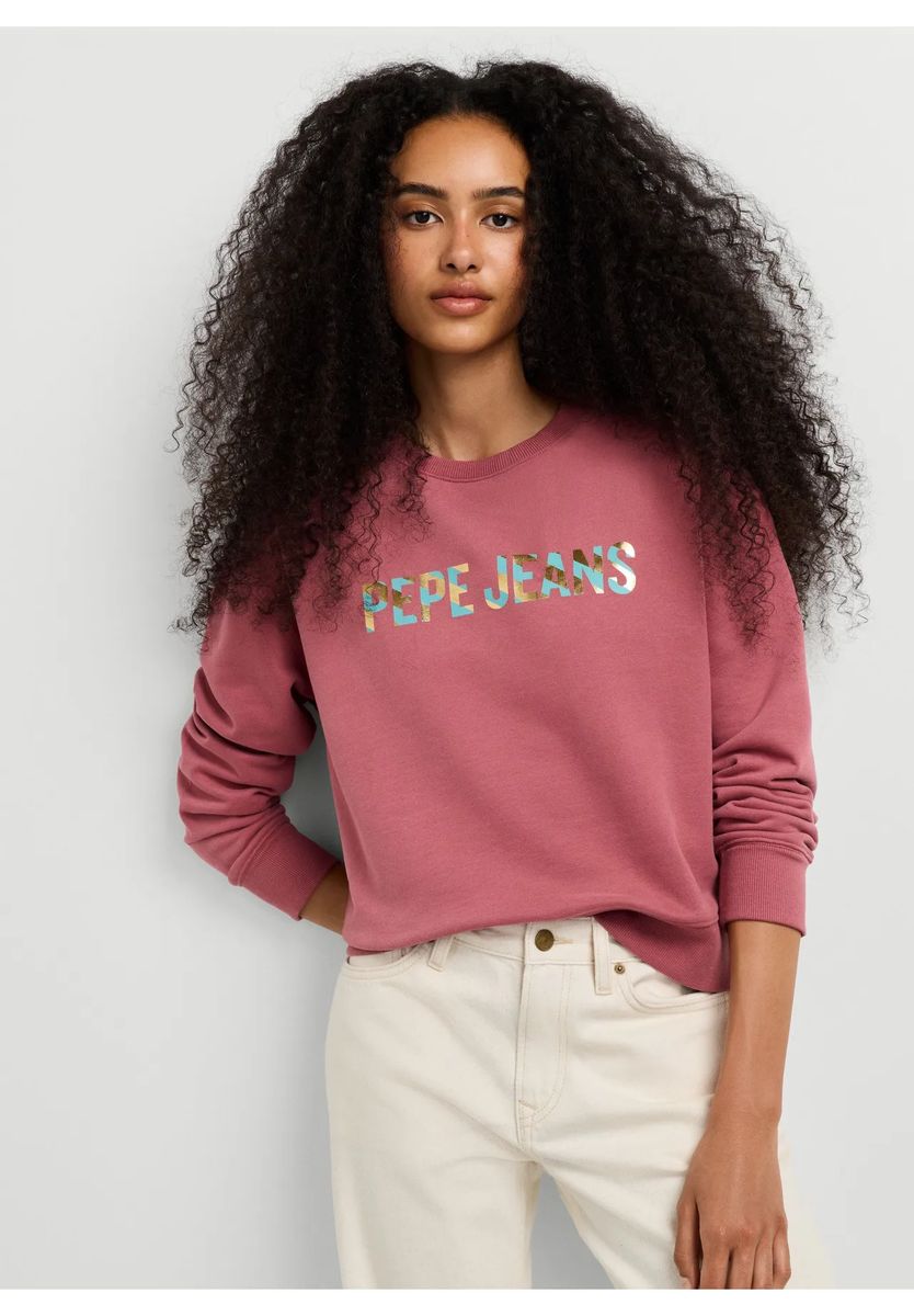 Klassisches Sweatshirt mit Logo-Print