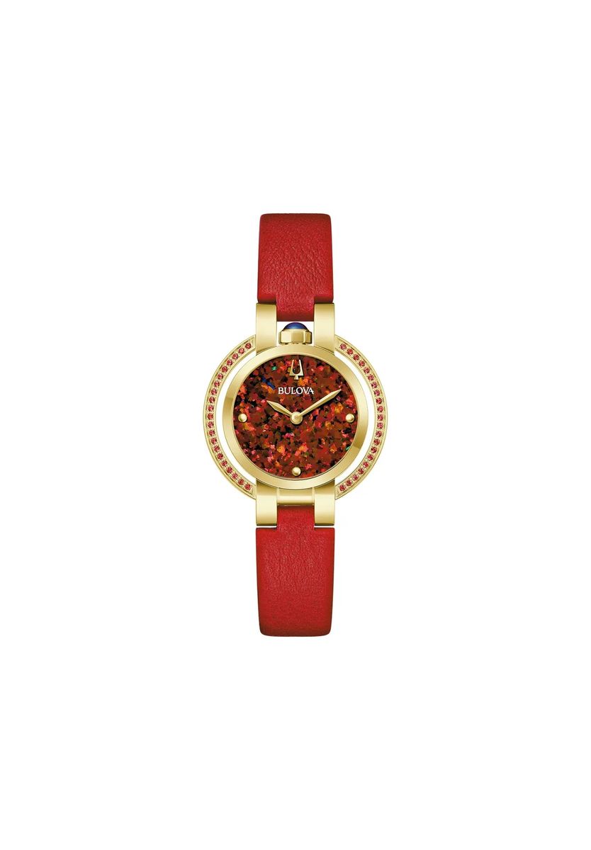 Uhr mit Diamanten und Opal-Zifferblatt