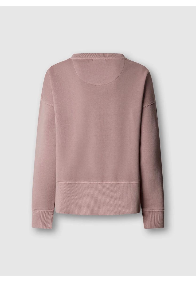 Lockerer Sweatshirt mit Metallic-Aufdruck