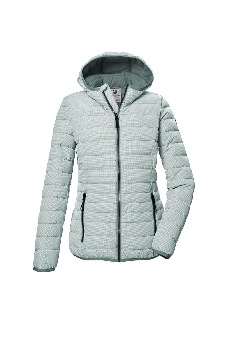 Gesteppte Outdoorjacke mit Kapuze