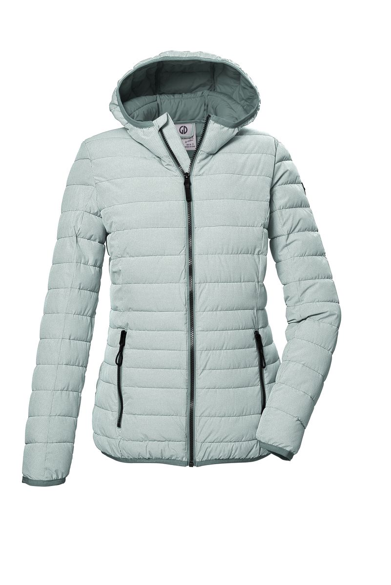 Gesteppte Outdoorjacke mit Kapuze