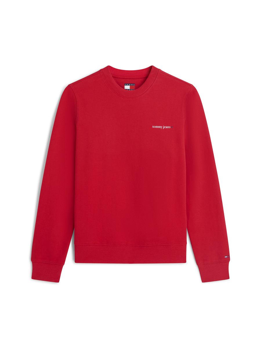 Essentieller Baumwollpullover mit Rundhalsausschnitt