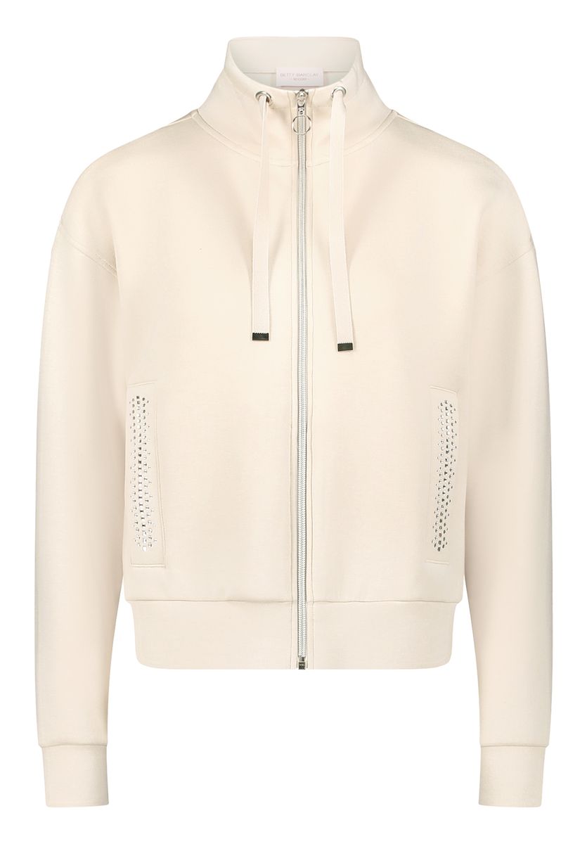 Sweatjacke mit Nieten-Details