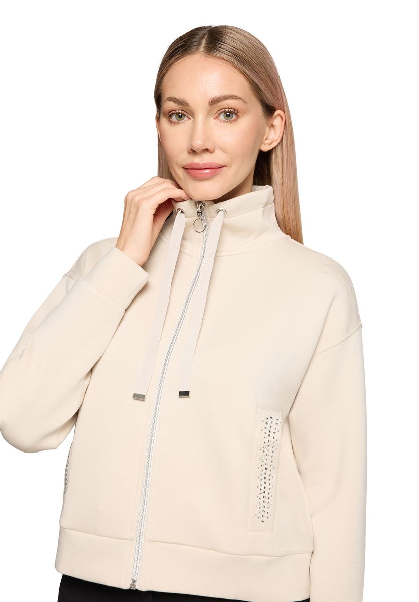 Sweatjacke mit Nieten-Details