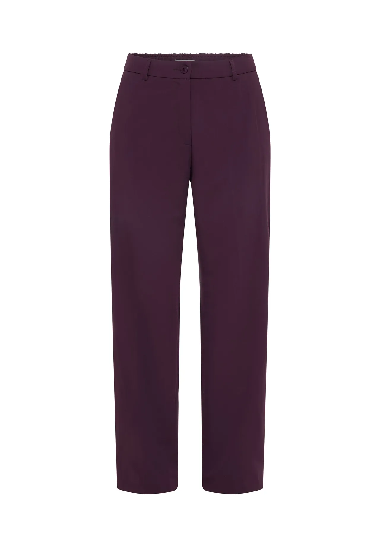 Geradlinige Anzughose mit hoher Taille