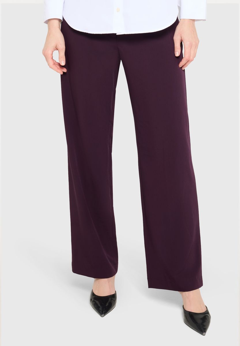 Geradlinige Anzughose mit hoher Taille