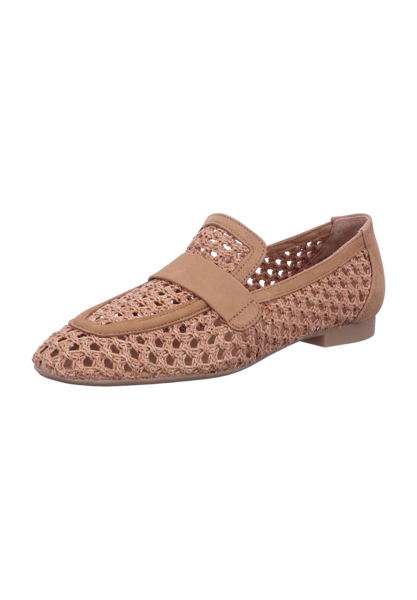 Geflochtene Leder-Loafer mit Riegel
