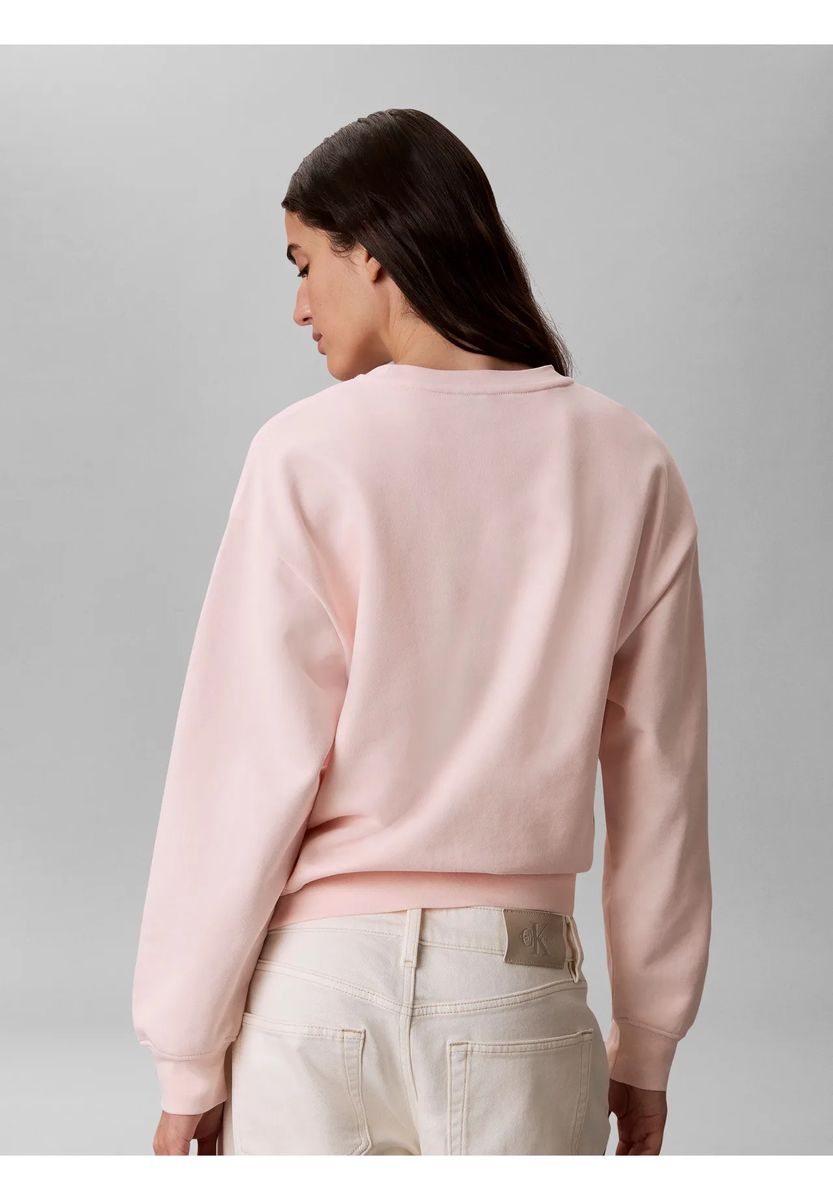 Sweatshirt mit Logo-Stickerei und Rundhalsausschnitt