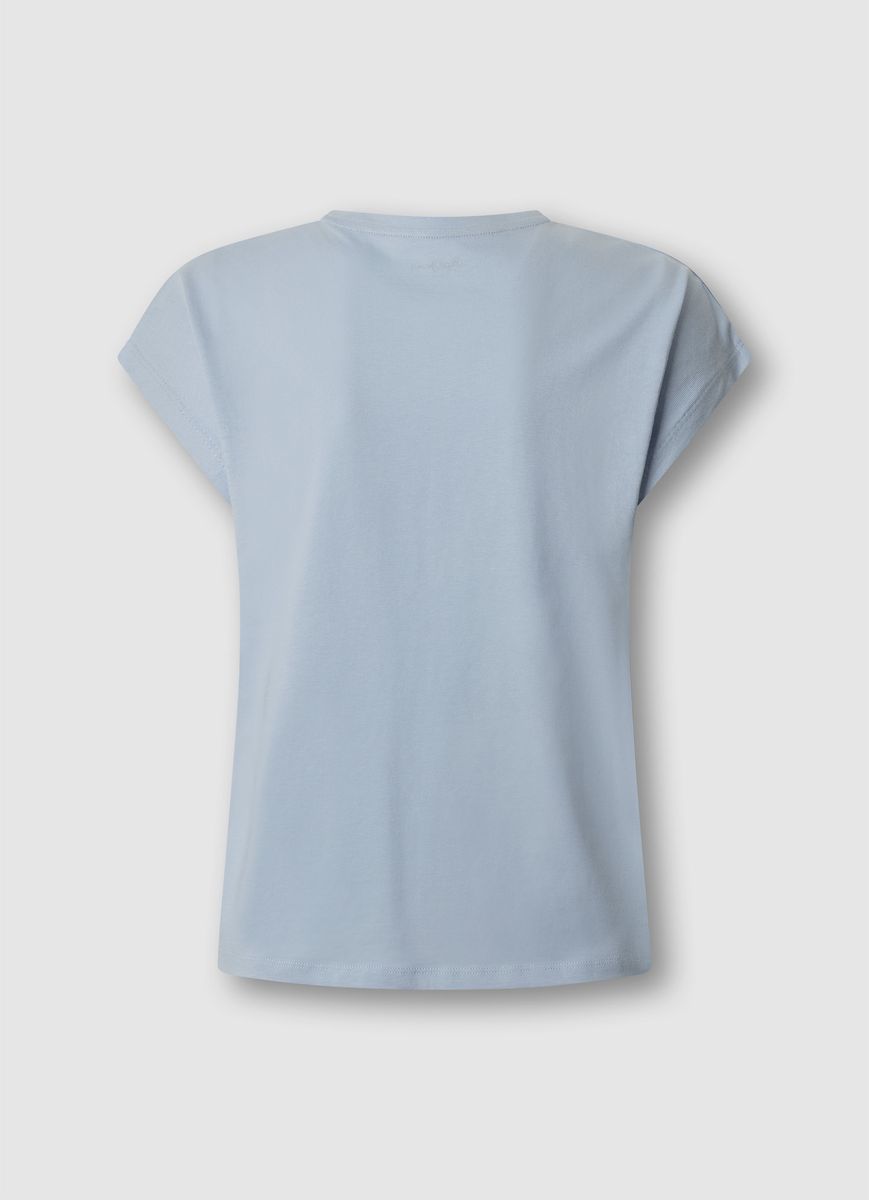 Baumwoll-T-Shirt mit Grafik-Logo
