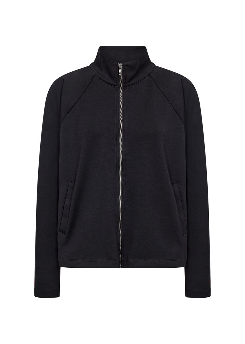 Minimalistische Sweatjacke mit Stehkragen