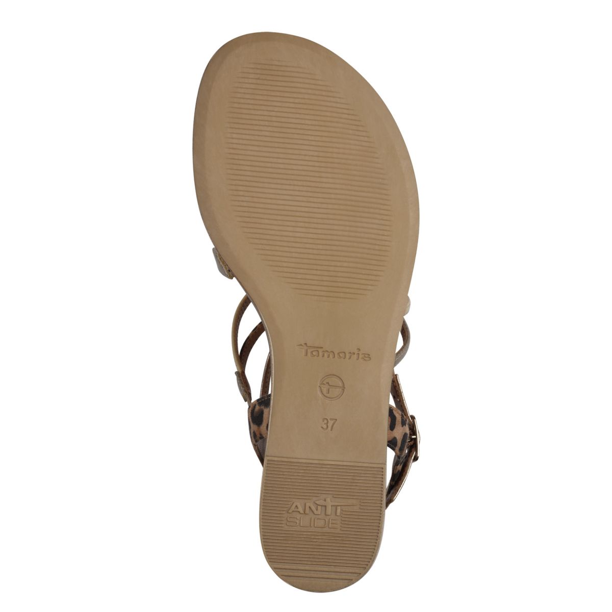 Flache Riemchensandalen mit Leopardenmuster