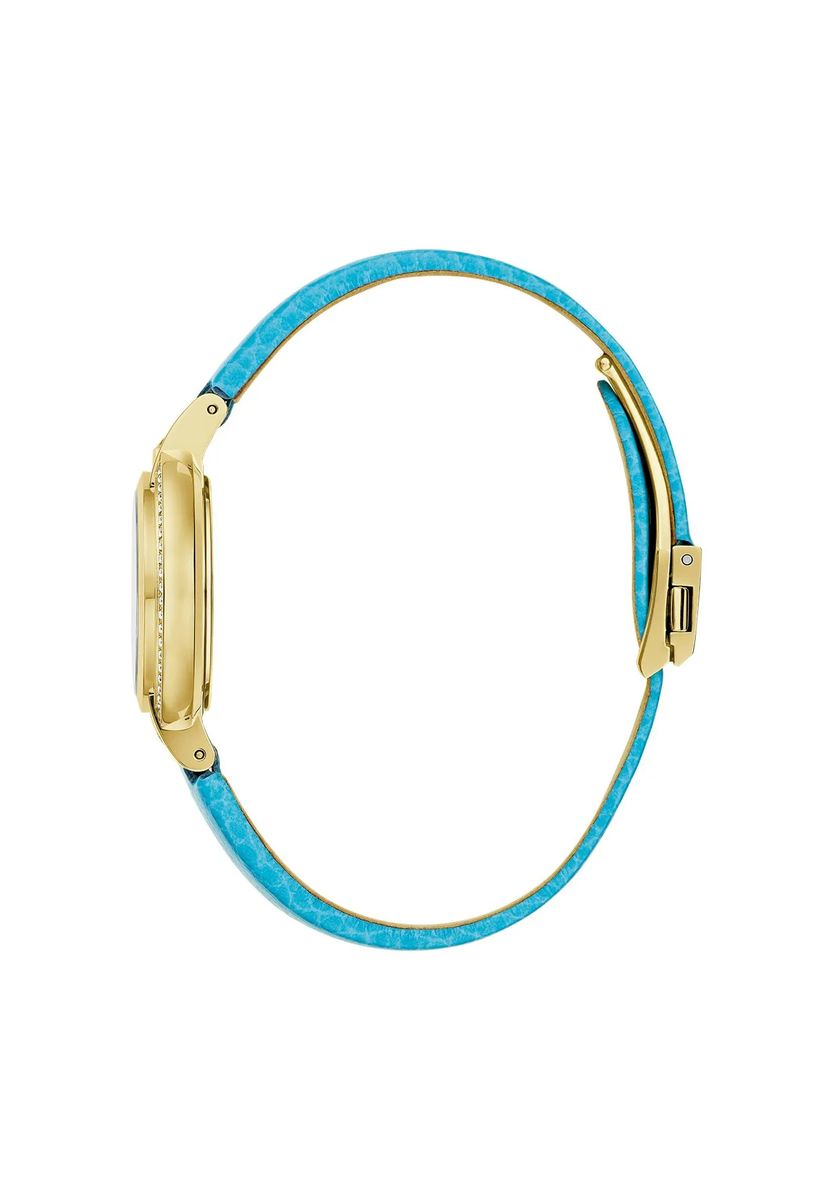 Diamantbesetzte Armbanduhr mit Zifferblatt in Steinoptik