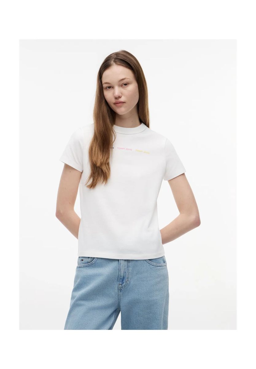 Minimalistisches Logo-T-Shirt aus Baumwolle