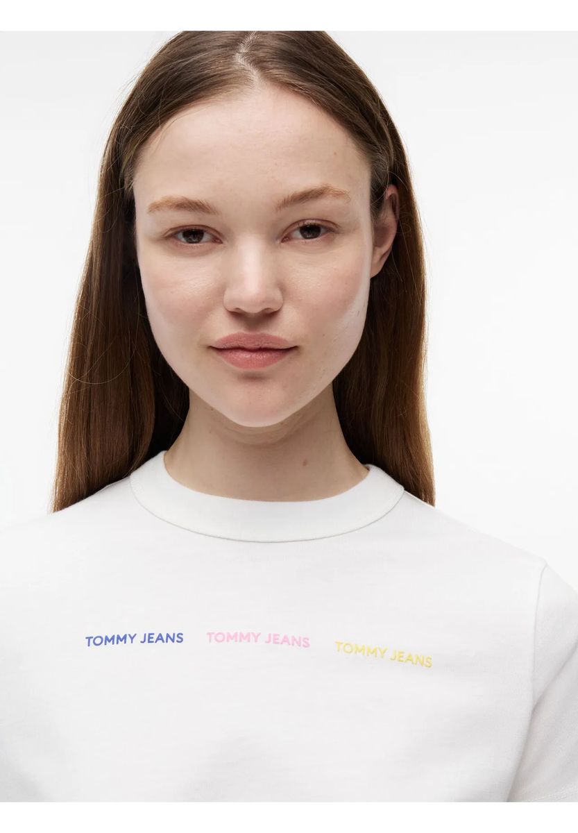 Minimalistisches Logo-T-Shirt aus Baumwolle