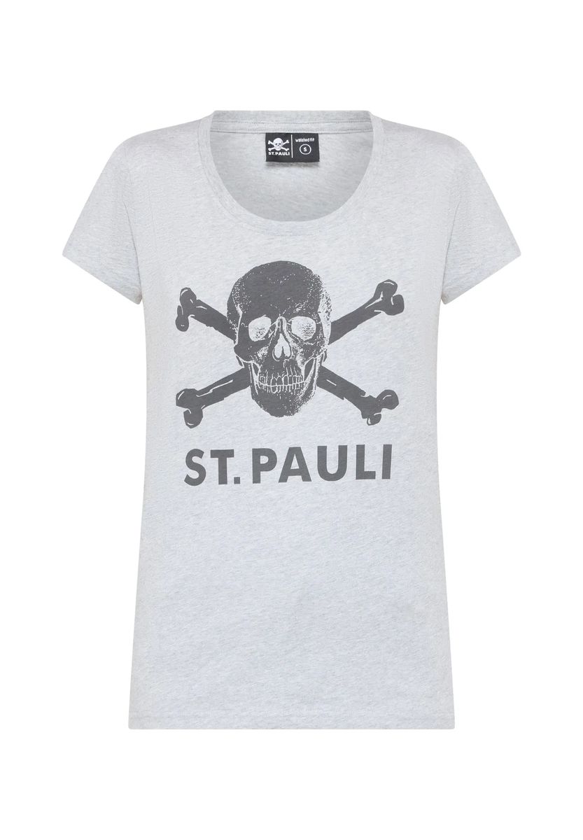 Ikonisches Totenkopf-Grafik Baumwoll-T-Shirt