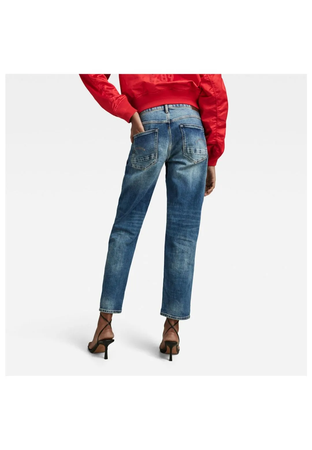 Lässig geschnittene Boyfriend-Jeans