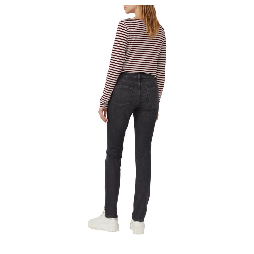 Klassische High-Rise Jeans mit geradem Bein