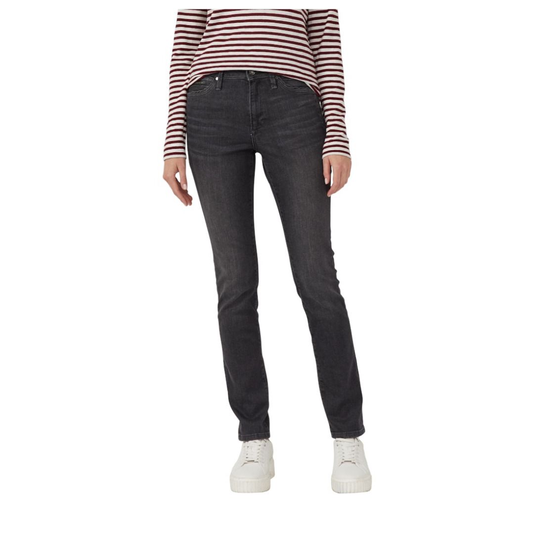 Klassische High-Rise Jeans mit geradem Bein