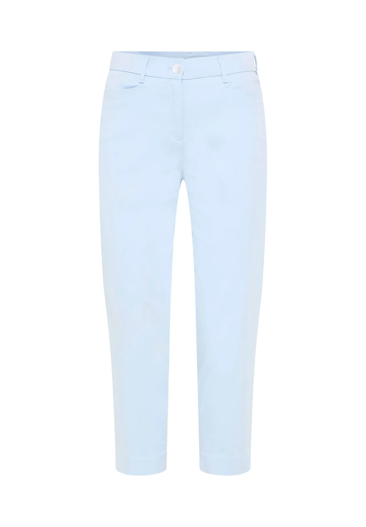 Elegante verkürzte Baumwoll-Chino