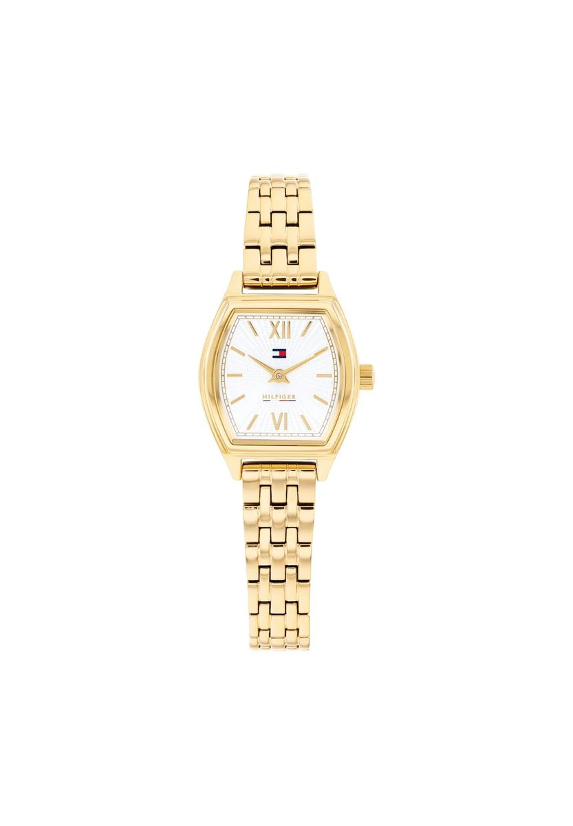 Elegante Uhr mit Tonneau-Gehäuse